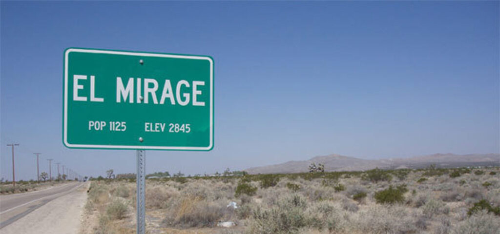 picture of population sign for el Mirage windshield replacement