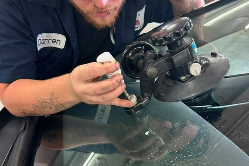 Different sizes of windshield cracks and chips that may qualify for repair